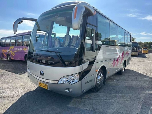 Подержанный транспорт пассажира евро 3 мест автобуса 33 регулярного пассажира пригородных поездов Yutong