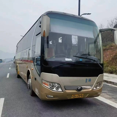 2-ой бренд Yutong 49seater тренера ZK6110 руки использовал двигатель Yuchai дверей автобуса перемещения одиночный