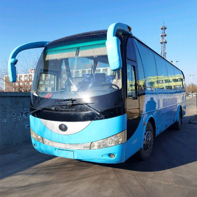 Подержанный регулярный пассажир пригородных поездов тренера бренда Yutong автобуса перехода города 47 мест