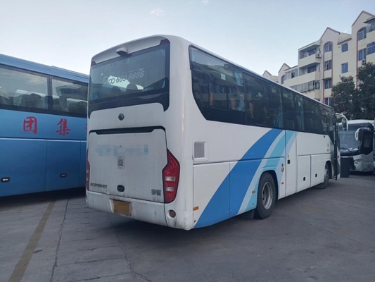 Используемый багажом роскошный автобус мест ZK6119 Yutong автобуса 48 с тренерами двигателя средней двери задними