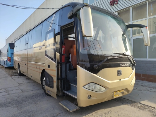 Используемые двойные двери двигателя Yuchai автобуса перемещения 53 места 12 подержанного метра автобуса LCK6125 Zhongtong