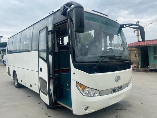 Используемые места автобуса 30 пассажира герметизируя AC плана мест двигателя 2+2 Yuchai окна использовали более высокое KLQ6755