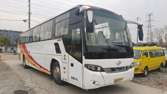 Used King Long Coaches 54 Seats Sealing Window 12 Meters Double Doors Yuchai Engine 2nd Hand Higer Bus KLQ6125