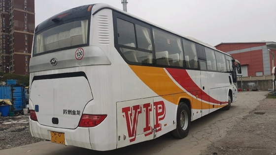 Used King Long Coaches 54 Seats Sealing Window 12 Meters Double Doors Yuchai Engine 2nd Hand Higer Bus KLQ6125