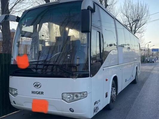 Используемое ЕВРО IV автобуса пассажира 53 двигатель кондиционера 330hp мест 12 метра руки KLQ6129 белого цвета 2-ой