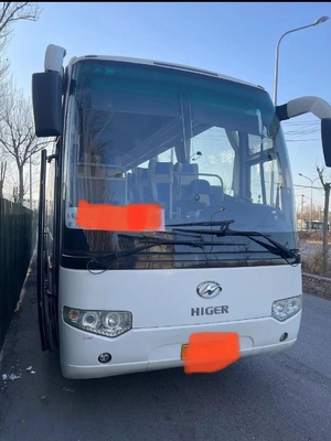 Используемое ЕВРО IV автобуса пассажира 53 двигатель кондиционера 330hp мест 12 метра руки KLQ6129 белого цвета 2-ой