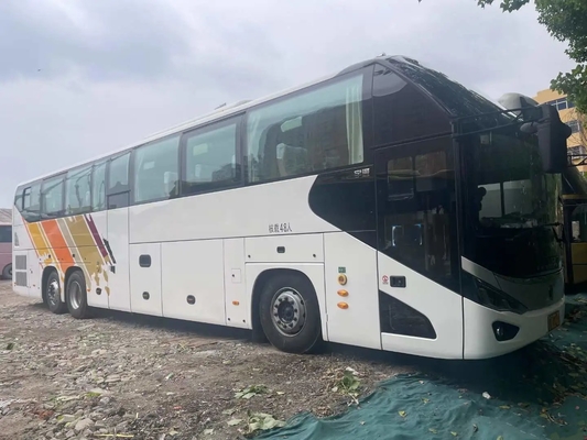 Двигатель Weichai мест багажного отделения 48 подержанного автобуса двойной определенно большой с A/C используемым туристическим автобусом ZK6137