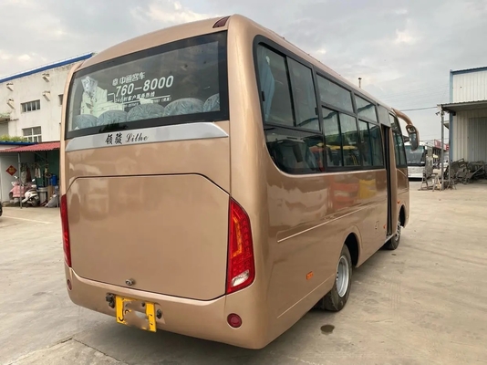 Используемый двигатель фронта сползая окна мест отбрасывая двери 25 мини автобуса внешний с A/C 2-ой рукой Zhongtong Lck6660d