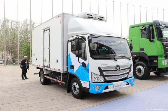 Дешевое новое энергетическое транспортное средство Foton холодильный грузовик 18 кубических гибридный газо-электрический