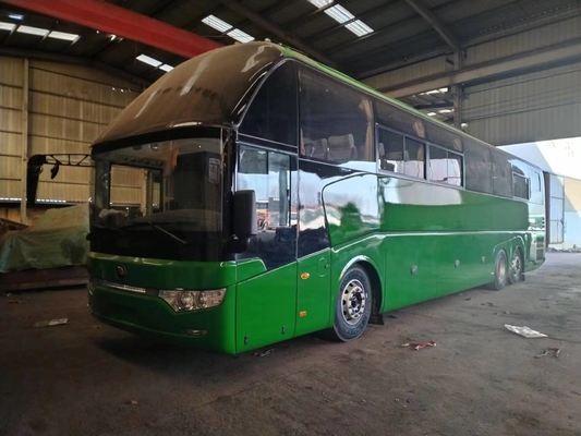 Двухуровневые подержанные автобусы Yutong ZK6147 Youngtong Weichai двигатель 61 место воздушная подушка