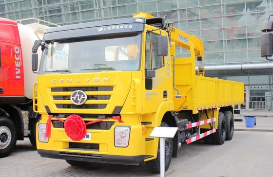 Подъемный груз 12 тонн Подержанный грузовик-крейнер Хоньян 290hp Плоская крыша