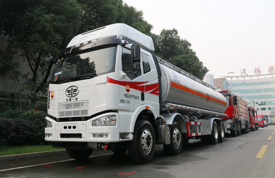 FAW 8*4 топливный танкер грузовик JM6 Модель использованные нефтяные баки 31,5 кубических 280 л.с.