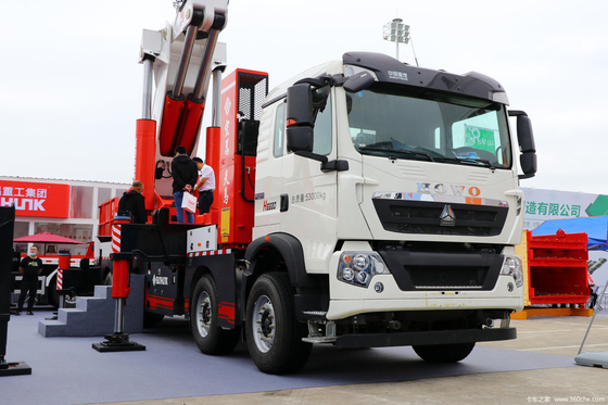 100 тонн грузовик монтированный кран Howo 10 * 4 шасси 440 л.с.