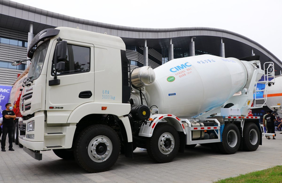 Транзитный бетонный смеситель грузовик 8×4 режим привода 8 кубический цементный танкер Weichai 350hp Lhd