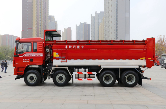 50 тонн мусоровоз для продажи 8×4 Shacman L3000 быстрая 10-скоростная ручная трансмиссия 300 лошадиных сил