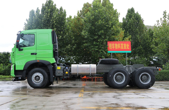 6*4 поставщики грузовиков Sinotruck Howo T7H Зеленый цвет 6 цилиндров 400 лошадиных сил Мощный двигатель