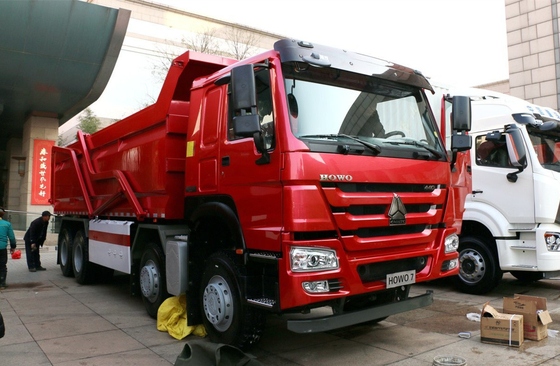 Подержанный грузовик 8×4 режим привода 12 шины транспортный композит HW76 кабины плоская крыша