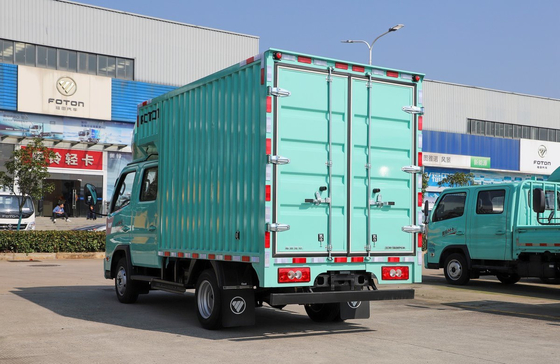 Подержанные легкие грузовые грузовики 2,7 метра Контейнерная коробка 2+3 места Двойная кабина Китайская марка Foton