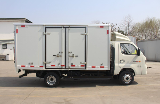 Мини-коробка грузовик 3,7 метров фургон коробка с двумя дверями одноэтажная кабина с А/К бензиновым двигателем 6 шины