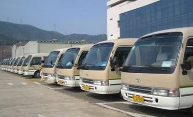Используемый 23 автобус двигателя дизеля каботажного судна 1HZ Японии Тойота LHD автобуса Seater