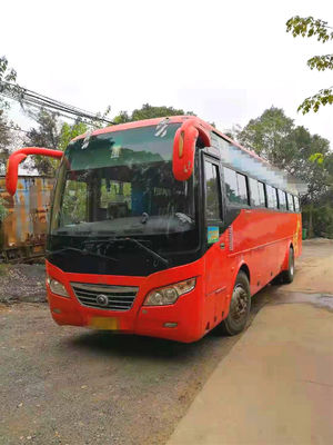 44 используемый местами автобус тренера Yutong ZK6102D используемый автобусом двигатель фронта 2014 год управляя двигателями дизеля LHD