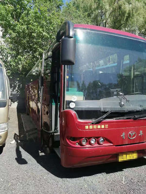 Автобус тренера пассажира JNP6122DEB Youngman используемый туризмом управление рулем руки 2013 мест года 48 левое