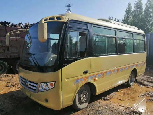 Используемый мини автобус Yutong ZK6608 19 усаживает передним километр тренера двигателя стальным используемый шасси выведенный автобусом управляя низкий