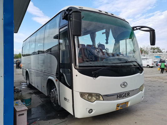 Используемый более высокий автобус KLQ6856 37 усаживает хорошее состояние ручного привода стального двигателя Yuchai шасси заднего левое с AC