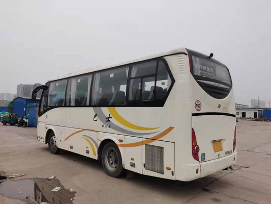 Используемый двигатель 140kw Yuchai более высоких мест автобуса KLQ6808 35 задний использовал километр стального шасси автобуса тренера низкий