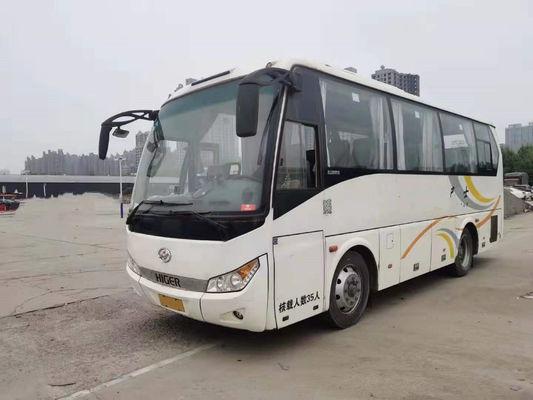 Используемый двигатель 140kw Yuchai более высоких мест автобуса KLQ6808 35 задний использовал километр стального шасси автобуса тренера низкий