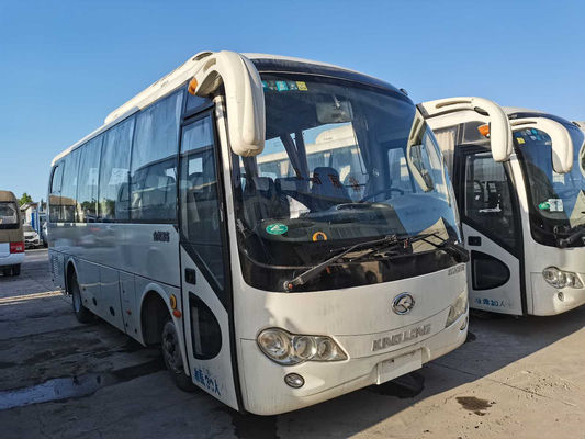 Автобус тренера Passager города челнока мест бренда 30-39 Kinglong используемый XMQ6771 для продажи