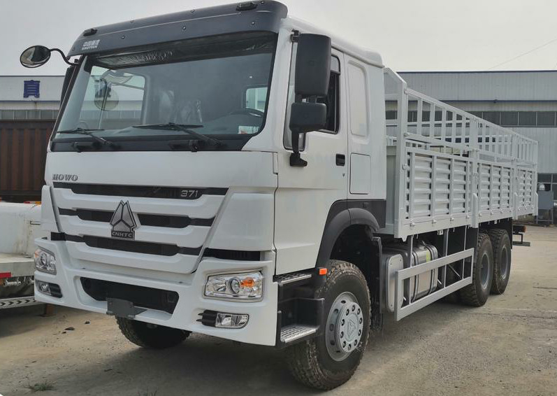 Тележка 2 трейлеров загородки двойника тележки 420hp груза евро ii Howo тележки груза фургонов сильная
