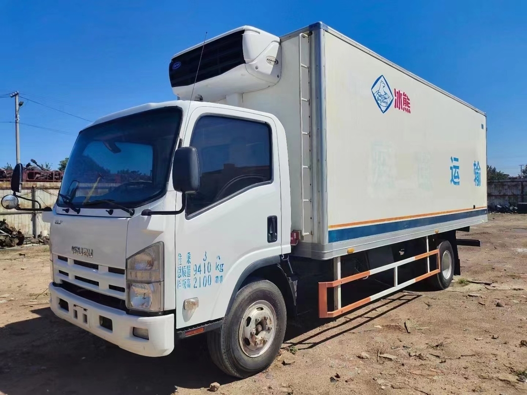 Van Refrigerated ISUZU 130P 89kw использовал транспортное средство дизельное 98km/H холодовой цепи корабля