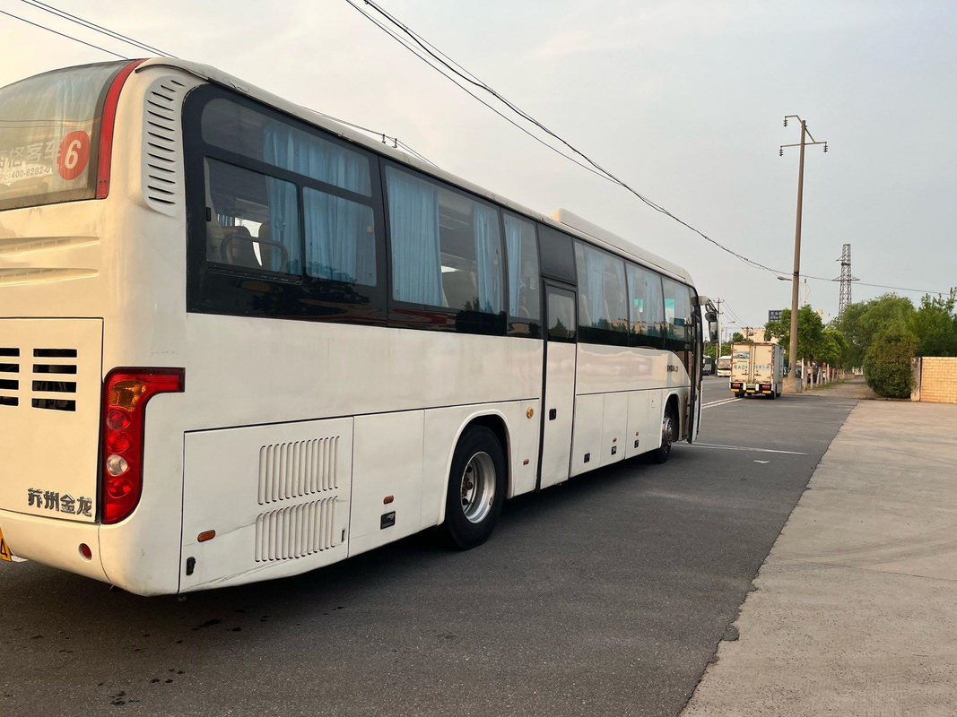 Бренд подвеса воздуха более высокий использовал двигатель дизеля KLQ6129 двойных дверей Wp.7 Seater автобуса 53 тренера