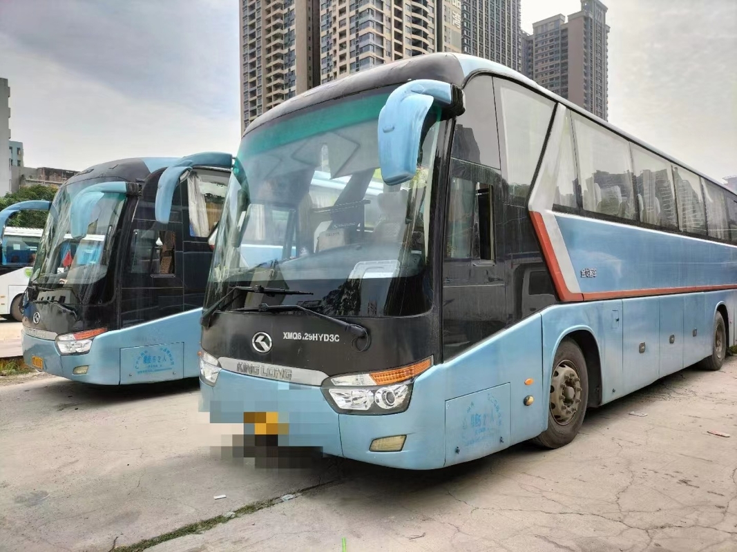 Автобус кондиционера автобуса руки Seater Kinglong XMQ6129 2-ого автобуса 52 тренера подержанный для продажи