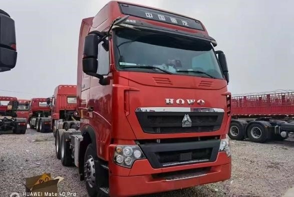 2-ые трейлеры руки 3 автошины красных цвета 10 прицепа для трактора режима 460hp HOWO привода мест 6×4