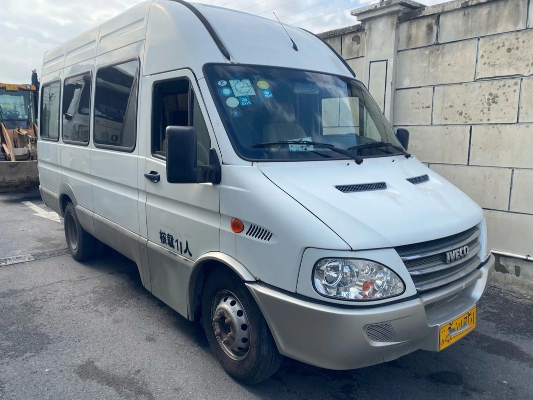Подержанная крыша 140hp задних дверей мест Мини Van Передн Двигателя 11 A/C высокая использовала минибус NJ6604 IVECO