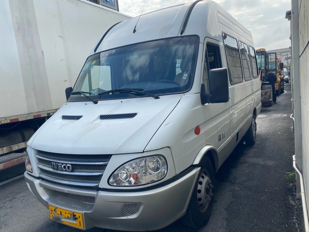 Подержанная крыша 140hp задних дверей мест Мини Van Передн Двигателя 11 A/C высокая использовала минибус NJ6604 IVECO