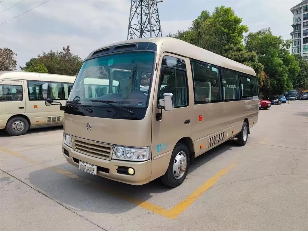 Дверь XML6700 подержанного мини каботажного судна дракона мест двигателя 19 автобуса переднего золотого внешняя отбрасывая