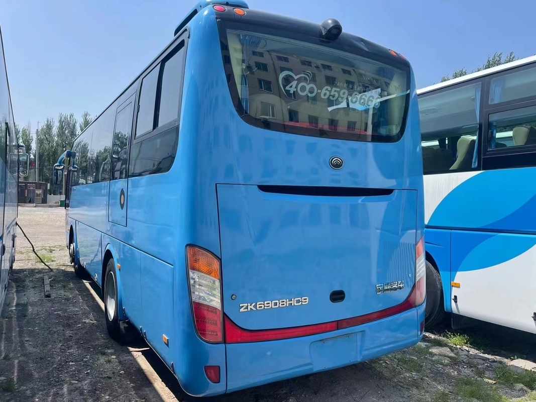 Используемый двигатель 245hp Yuchai мест автобуса и тренера 39 схват ZK6908 2015 детенышей двигателя голубого цвета года редкий