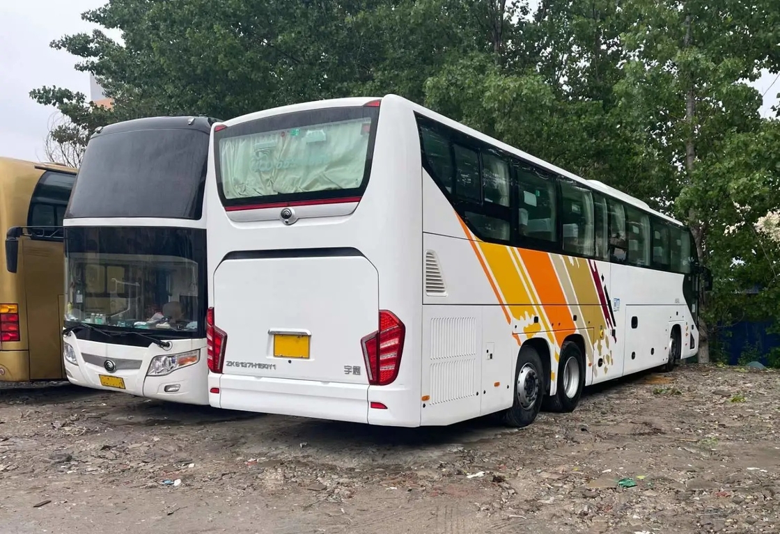 Двигатель Weichai мест багажного отделения 48 подержанного автобуса двойной определенно большой с A/C используемым туристическим автобусом ZK6137