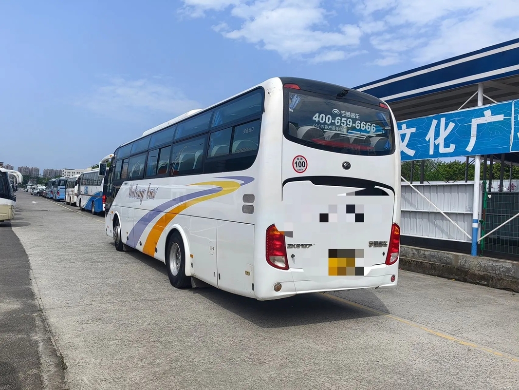 Используемое ЕВРО IV весны лист тренера автобуса двигатель 245hp 10,5 Yuchai 49 мест измеряет автобус ZK6107 схвата 2-ой руки молодой