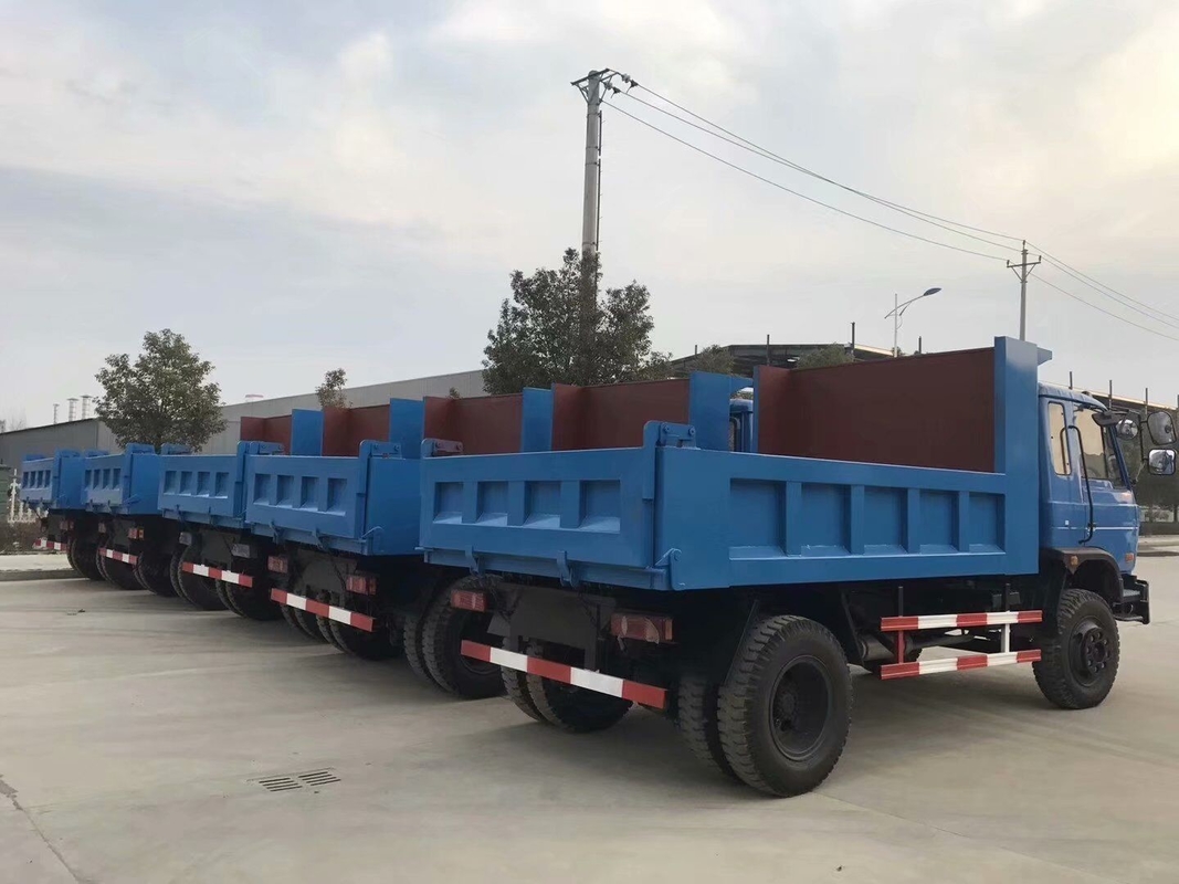 Используемая снаряженная масса модели привода бренда 4×2 Dongfeng тележки Tipper света цвета сброса тележки голубая 6 тонн RHD
