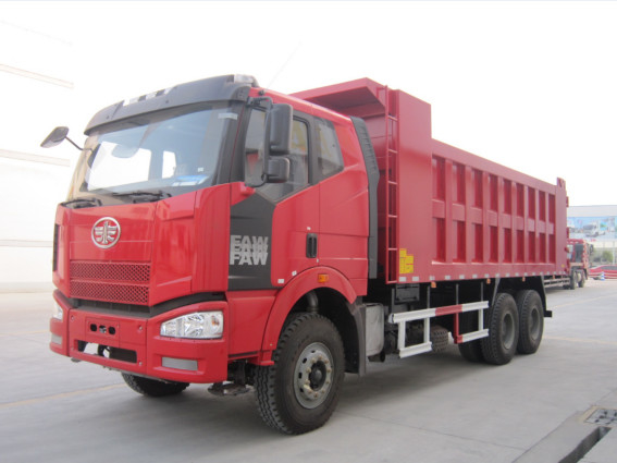 Используемая тележка Tipper RHD цилиндров FAW стандарта эмиссии 6 ЕВРО II кабины режима привода самосвалов 6×4 плоская