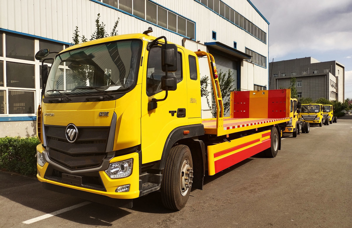 Подержанные рабочие грузовики 4×2 режим привода 230hp Foton Wrecker грузовик плоская крыша