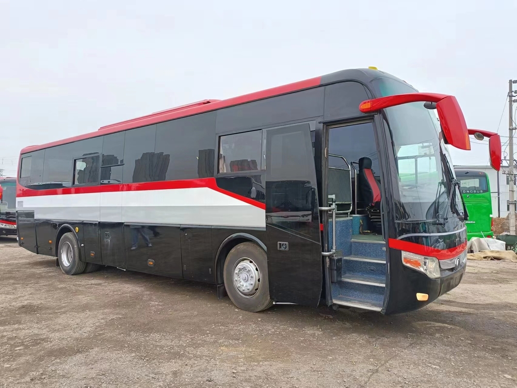 12 метров в длину 55 мест Подержанный автобус Yutong ZK 6127 Два лобовых стекла LHD / RHD