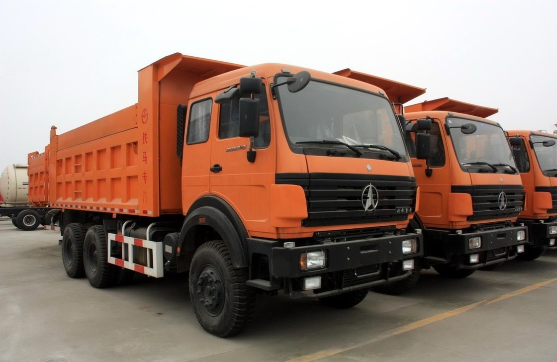 Beiben 6x4 Tipper Использованный мусоровоз Евро 3 Weichai Двигатель 290 л.с. Горное использование