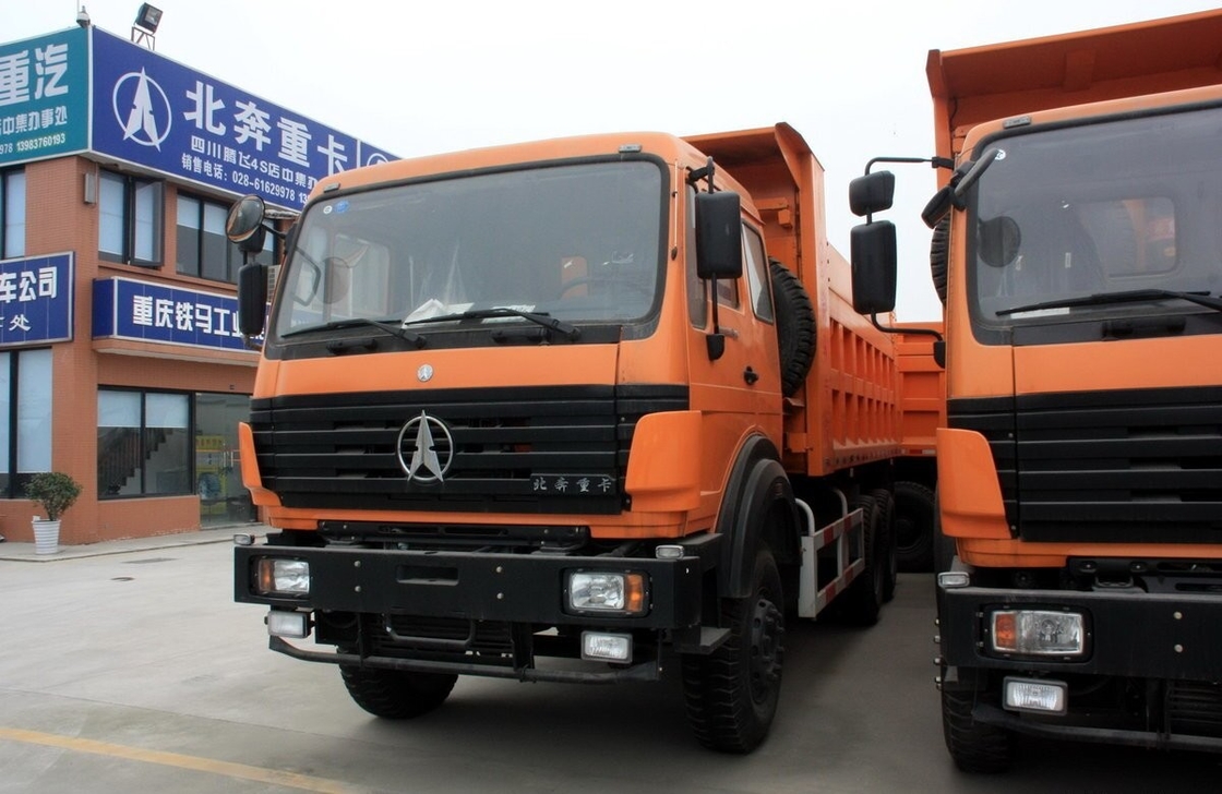 Beiben 6x4 Tipper Использованный мусоровоз Евро 3 Weichai Двигатель 290 л.с. Горное использование