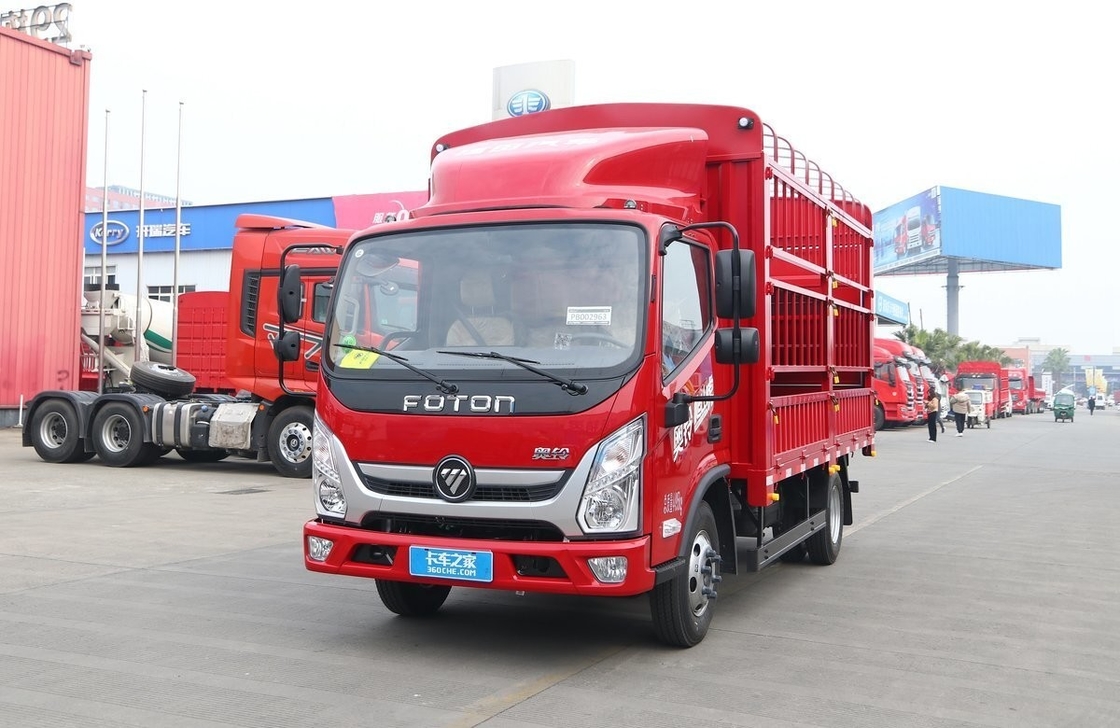 Foton Fence Box 151 Hp Подержанный легкий грузовик EURO 3 Плоская крыша 6 шины Левостороннее управление