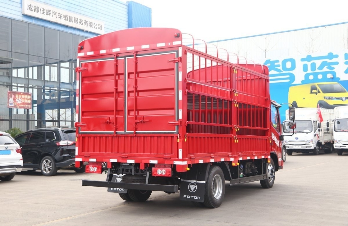 Foton Fence Box 151 Hp Подержанный легкий грузовик EURO 3 Плоская крыша 6 шины Левостороннее управление